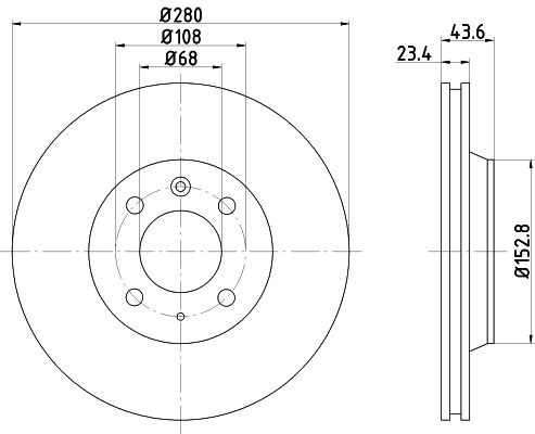 MINTEX Тормозной диск MDC1100