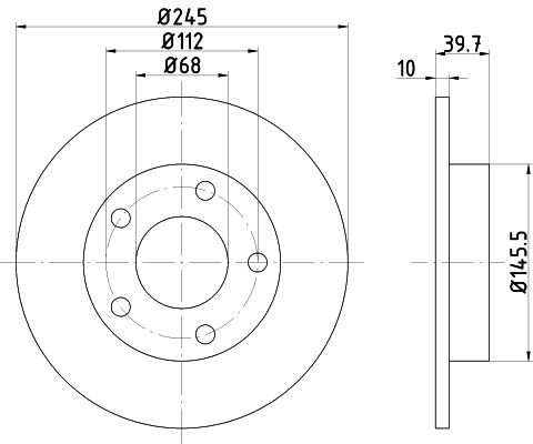 MINTEX Тормозной диск MDC1155