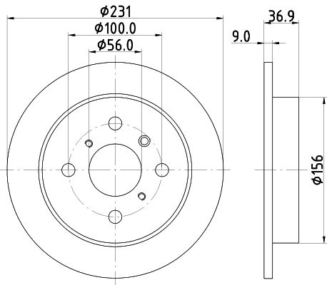 MINTEX Тормозной диск MDC1191