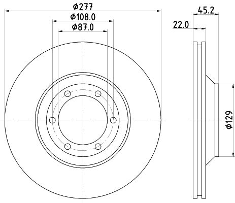 MINTEX Тормозной диск MDC1214