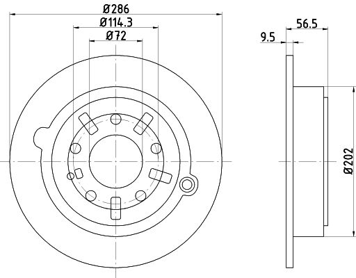 MINTEX Тормозной диск MDC1230