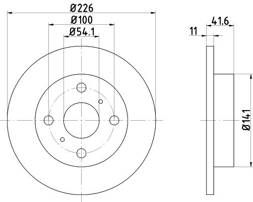 MINTEX Тормозной диск MDC1231