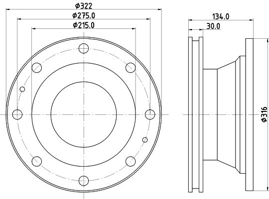 MINTEX Тормозной диск MDC1245