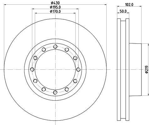 MINTEX Тормозной диск MDC1246