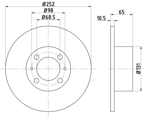 MINTEX Тормозной диск MDC131