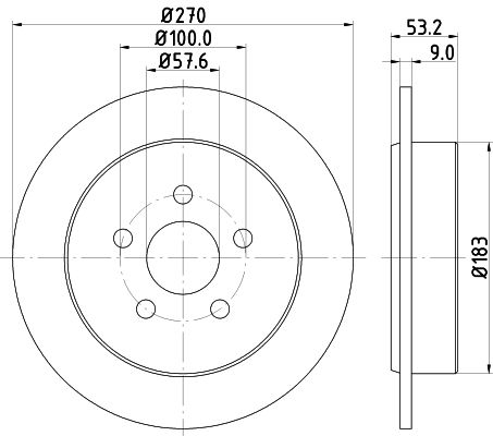 MINTEX Тормозной диск MDC1330