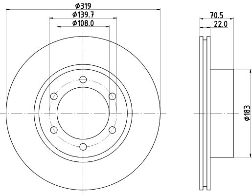 MINTEX Тормозной диск MDC1375