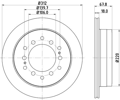 MINTEX Тормозной диск MDC1406C