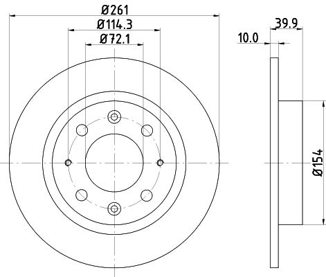 MINTEX Тормозной диск MDC1409