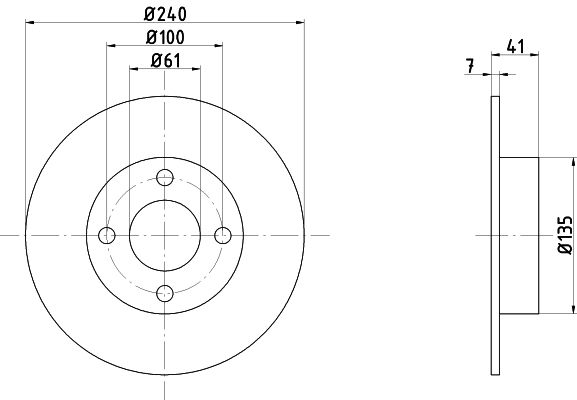 MINTEX Тормозной диск MDC1410