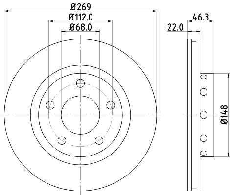 MINTEX Тормозной диск MDC1420