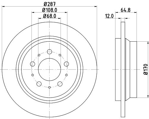 MINTEX Тормозной диск MDC1434