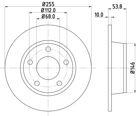 MINTEX stabdžių diskas MDC1480