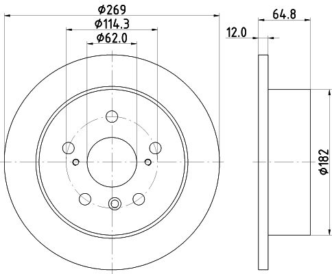 MINTEX Тормозной диск MDC1565