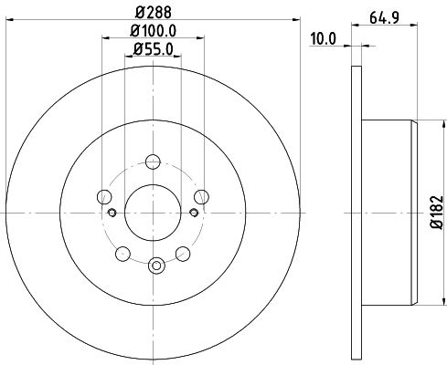 MINTEX Тормозной диск MDC1585