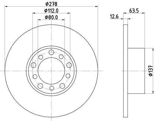 MINTEX Тормозной диск MDC160