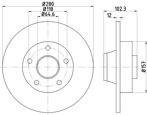 MINTEX Тормозной диск MDC1609