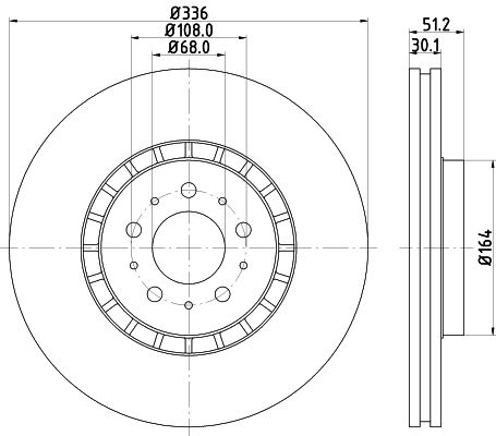 MINTEX Тормозной диск MDC1613