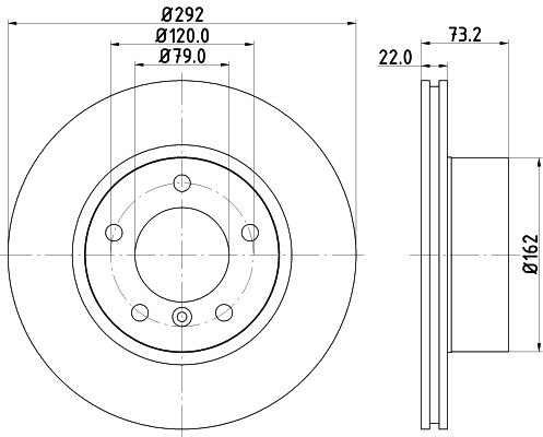 MINTEX Тормозной диск MDC1646