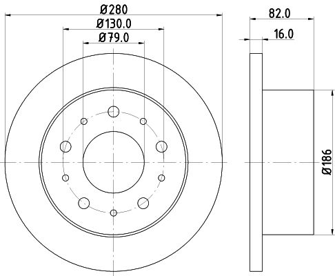 MINTEX Тормозной диск MDC1686