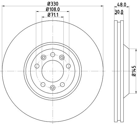 MINTEX Тормозной диск MDC1690