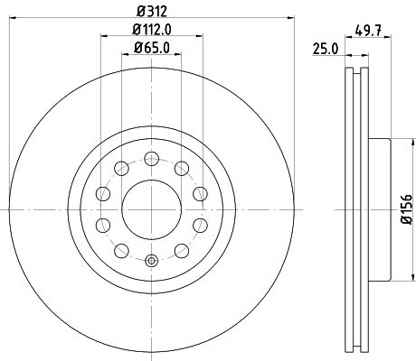 MINTEX Тормозной диск MDC1706