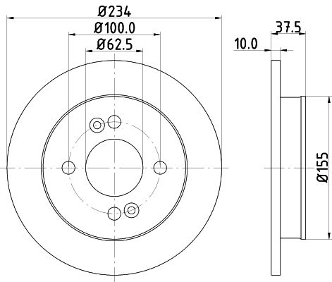 MINTEX Тормозной диск MDC1726