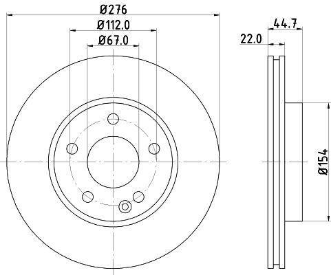 MINTEX Тормозной диск MDC1752C