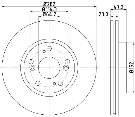 MINTEX Тормозной диск MDC1766