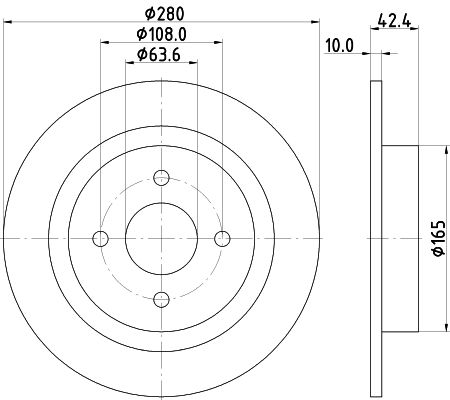 MINTEX Тормозной диск MDC1801