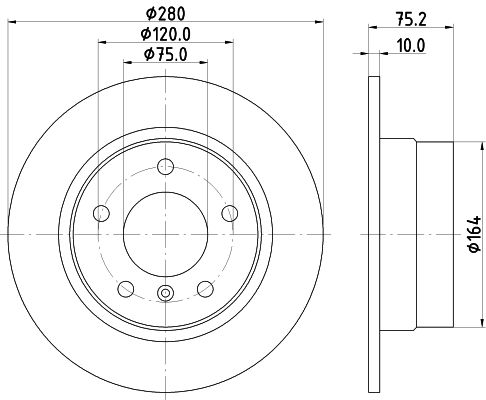 MINTEX Тормозной диск MDC1814