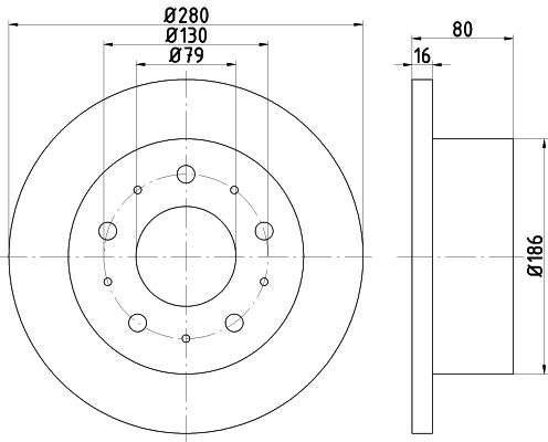 MINTEX Тормозной диск MDC1817