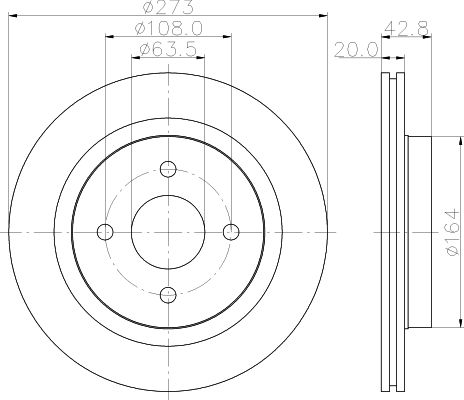 MINTEX Тормозной диск MDC1868