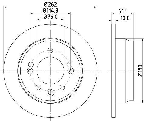 MINTEX Тормозной диск MDC2055