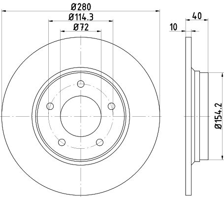 MINTEX Тормозной диск MDC2096