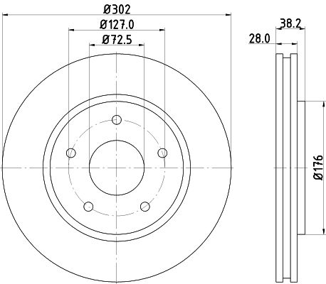 MINTEX Тормозной диск MDC2097