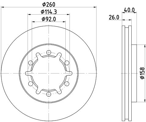 MINTEX Тормозной диск MDC2110