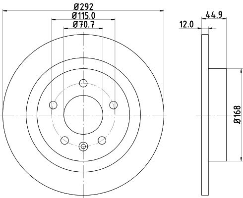 MINTEX Тормозной диск MDC2134