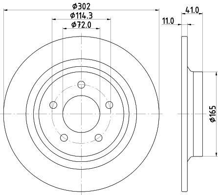 MINTEX Тормозной диск MDC2202