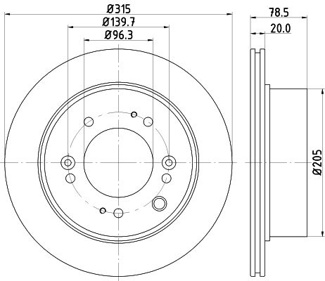 MINTEX Тормозной диск MDC2227