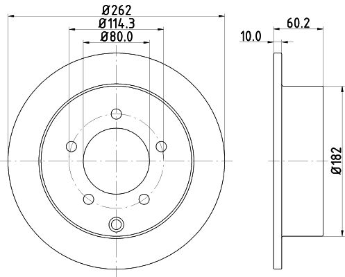 MINTEX Тормозной диск MDC2234