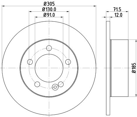 MINTEX Тормозной диск MDC2242