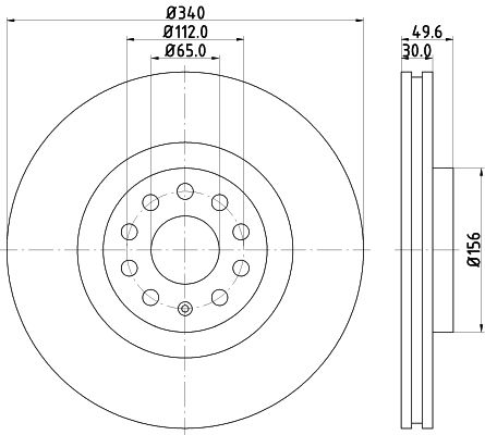 MINTEX Тормозной диск MDC2253