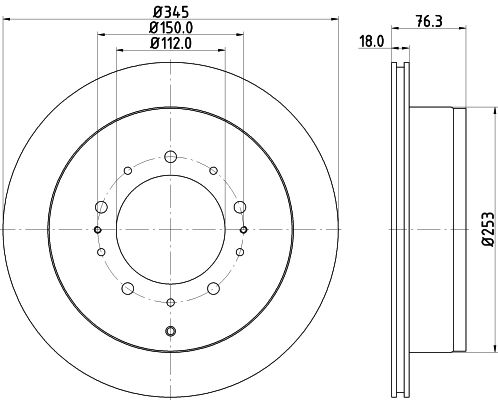 MINTEX Тормозной диск MDC2288