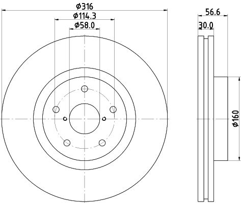 MINTEX Тормозной диск MDC2289