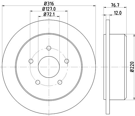 MINTEX Тормозной диск MDC2297