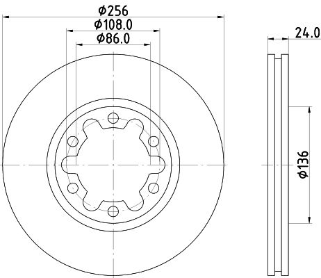 MINTEX Тормозной диск MDC2327