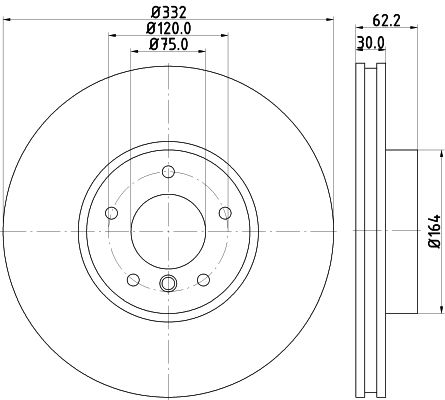 MINTEX stabdžių diskas MDC2329