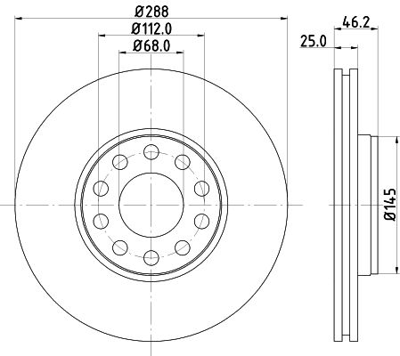 MINTEX Тормозной диск MDC2338