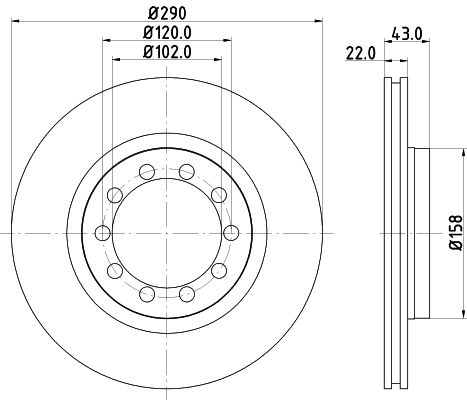 MINTEX Тормозной диск MDC2378